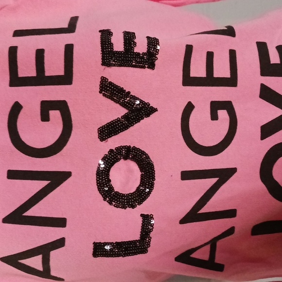 Pink and black Victoria's Secret sweatshirt - Picture 3 of 5